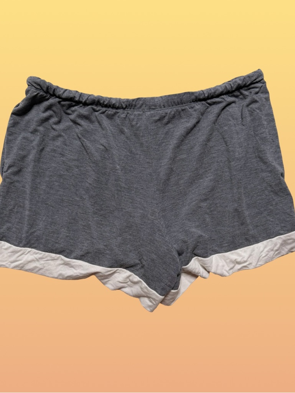Soma Cool Nights Gray Button Front Long Sleeve Top & Shorts PJ Set S - Picture 7 of 9